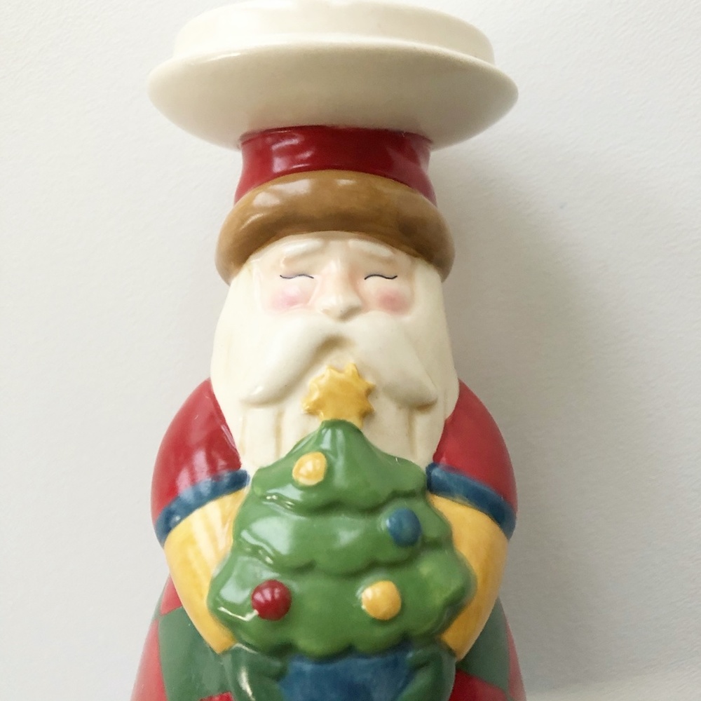 Jim Shore Heartwood Creek Santa Tea Light Lamp - Picture 5 of 12